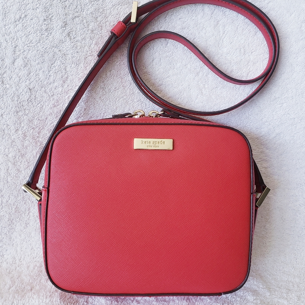 Kate Spade Cammie Newbury Leather Chili Crossbody